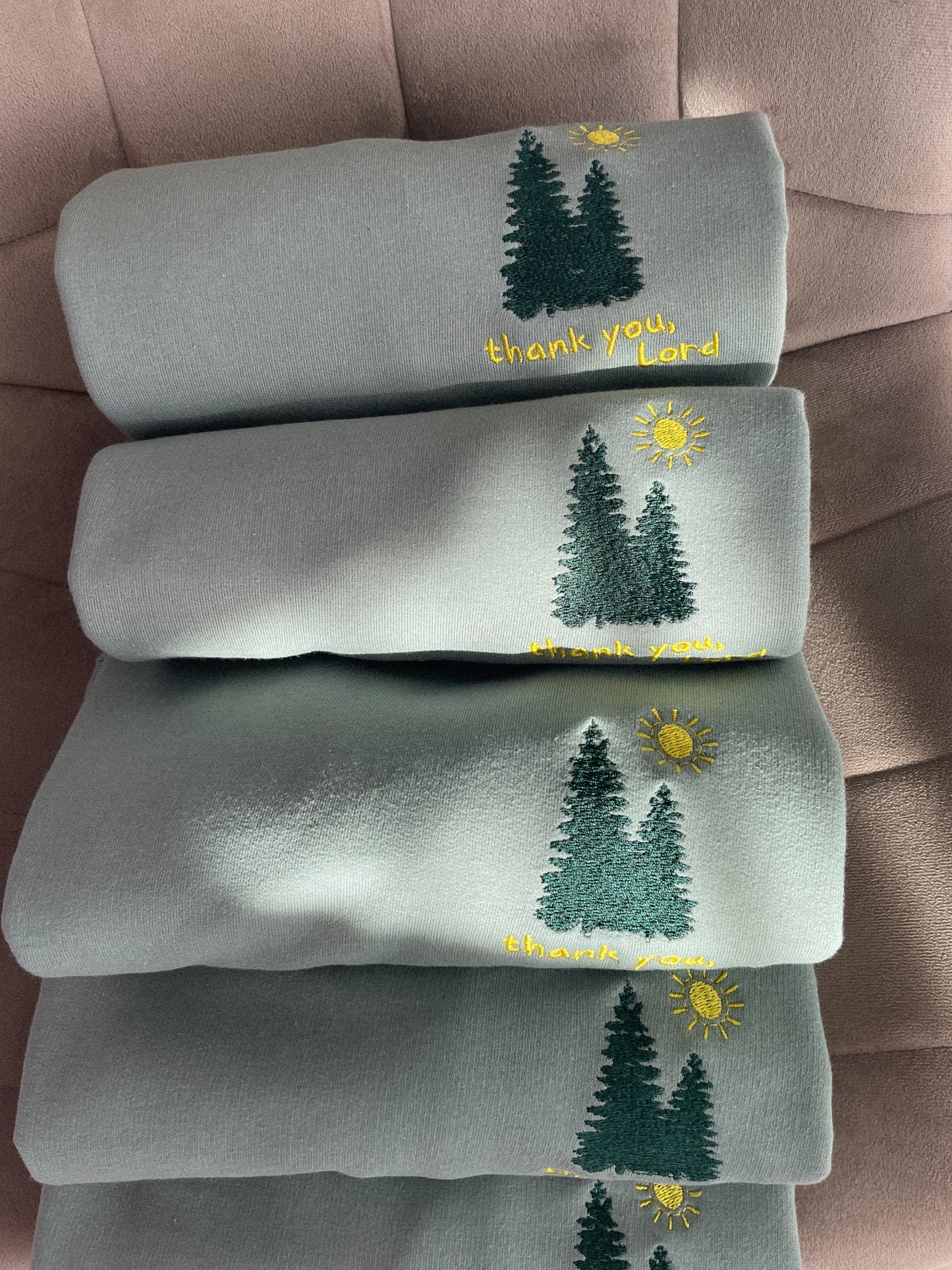 Thank you, Lord Embroidered Sweatshirt