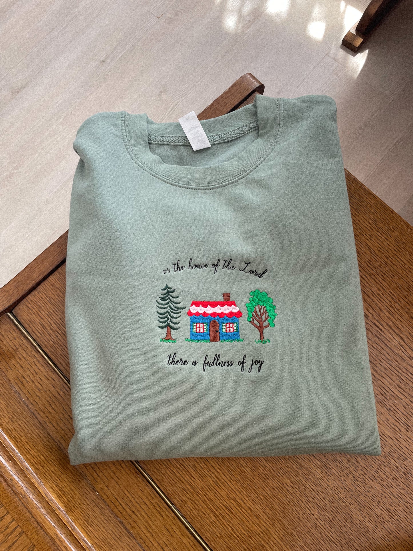 Fullness of joy - embroidered sweatshirt