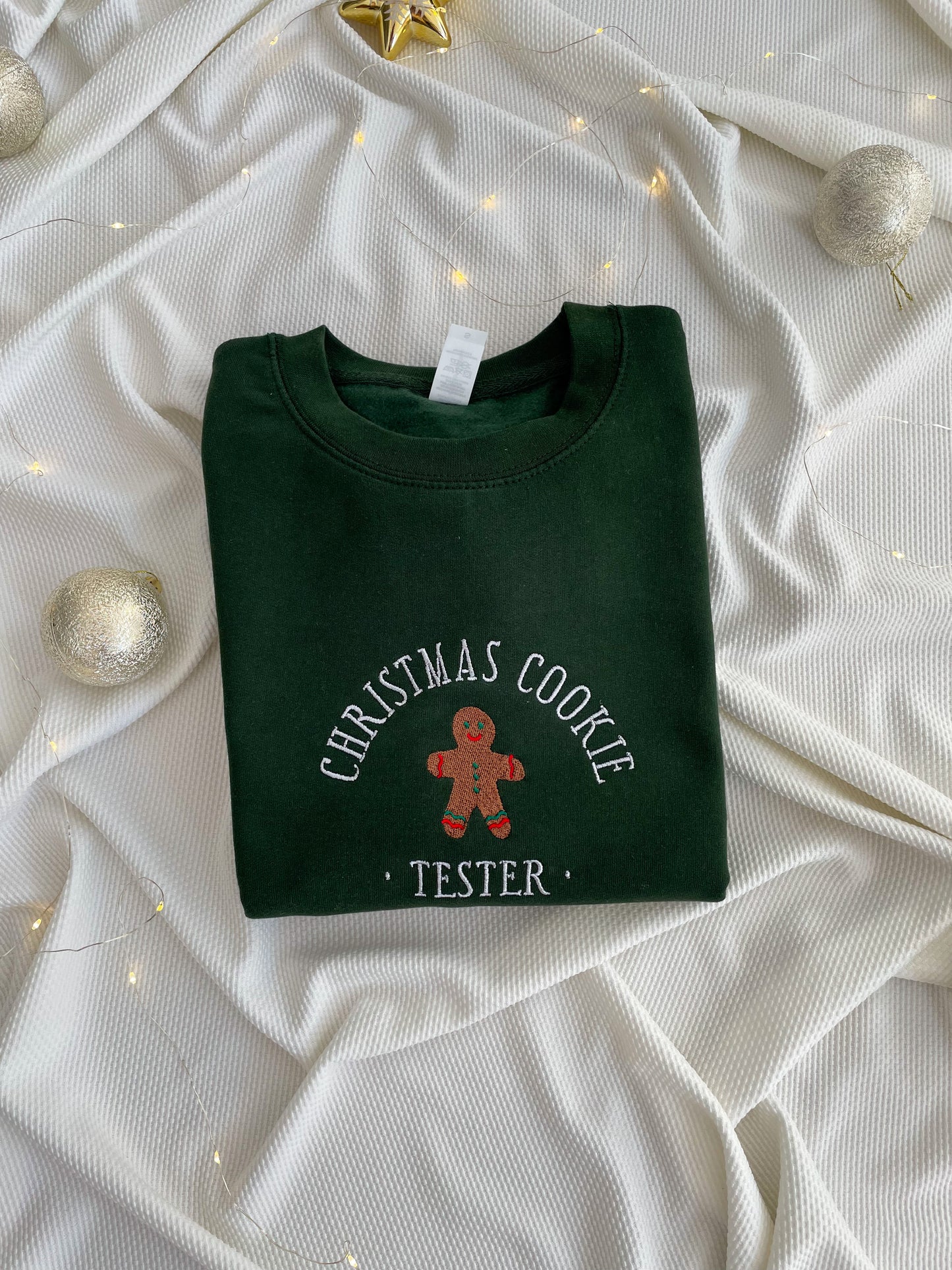 Christmas Cookie Baker/Tester Embroidered Sweatshirt