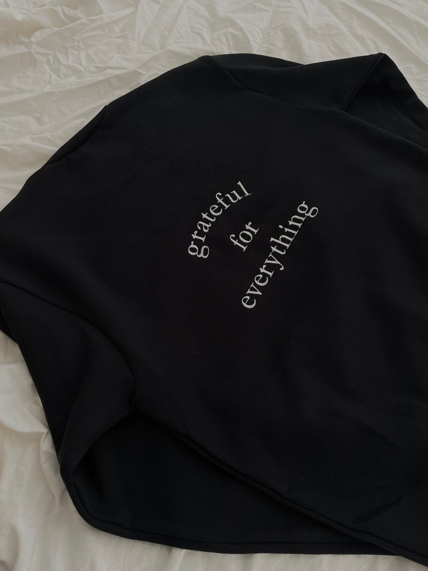 Grateful for Everything Embroidered Sweatshirt