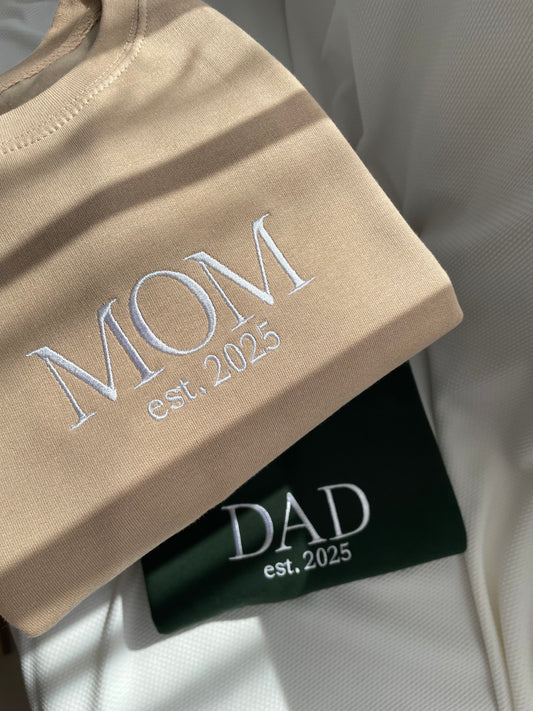 Hanorac personalizat MOM - DAD