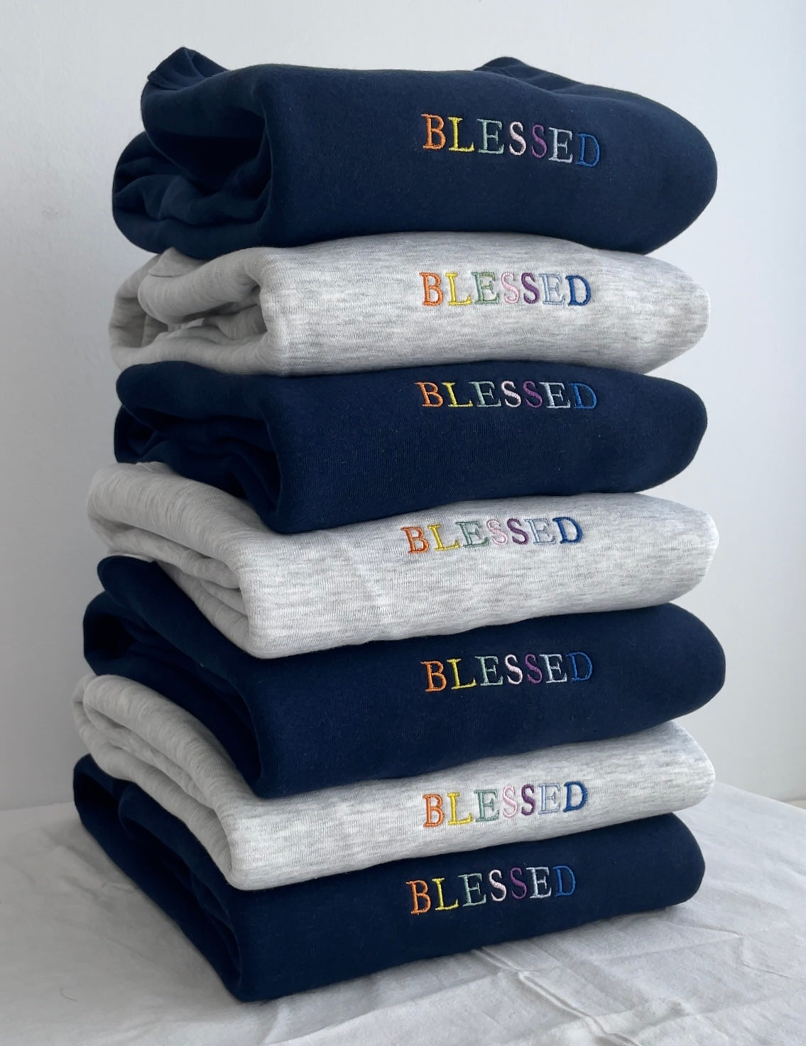 BLESSED Embroidered Sweatshirt