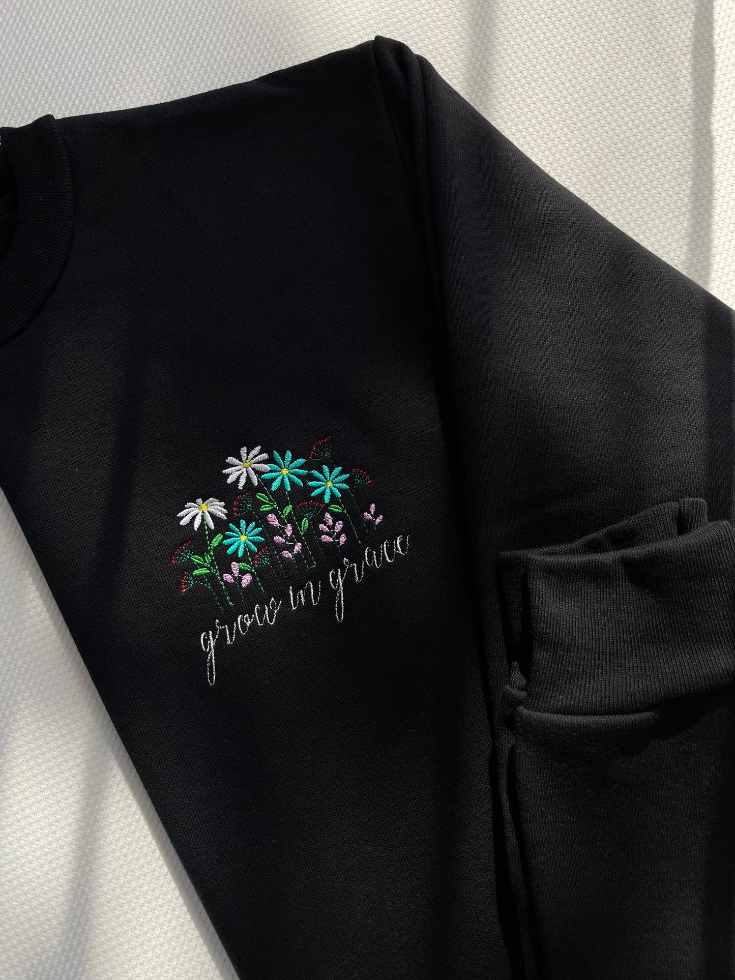 Grow In Grace Embroidered Sweatshirt