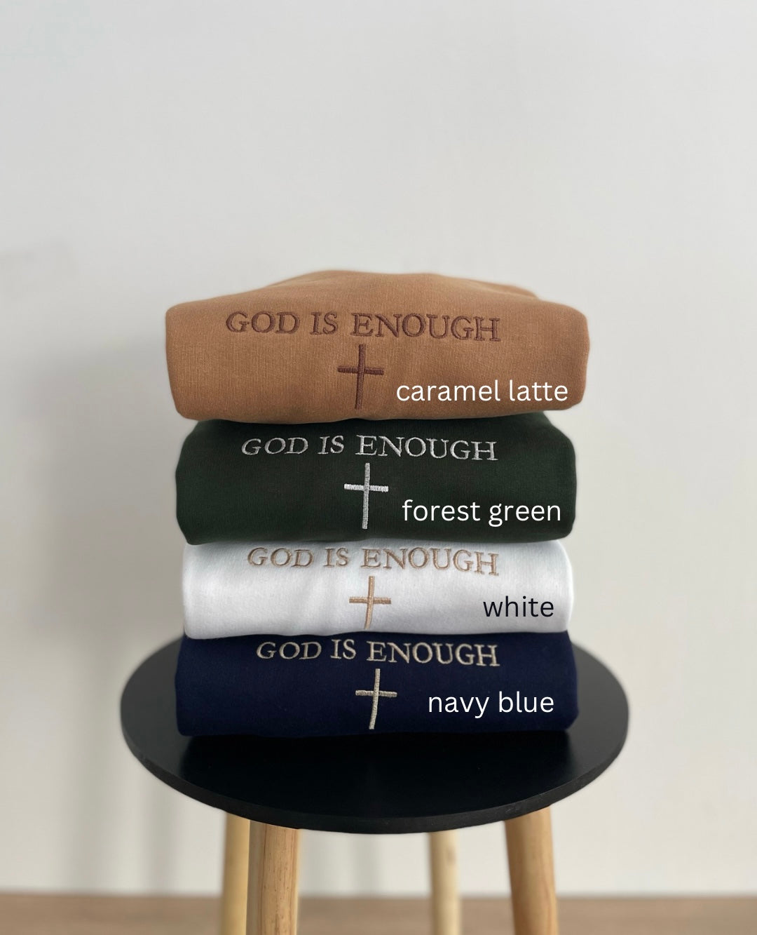 God is Enough Embroidered Sweatshirt