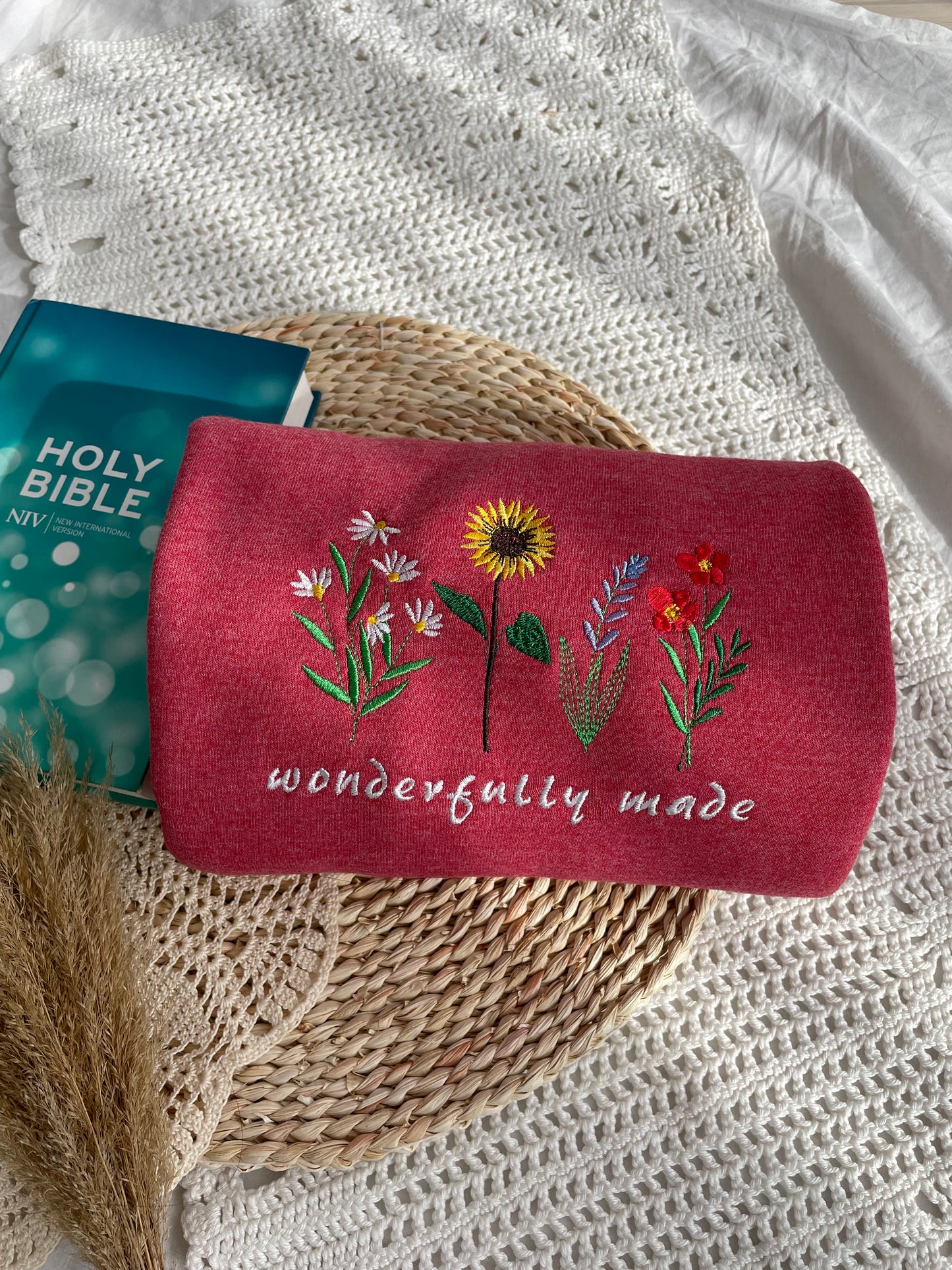 Wonderfully Made Embroidered Sweatshirt