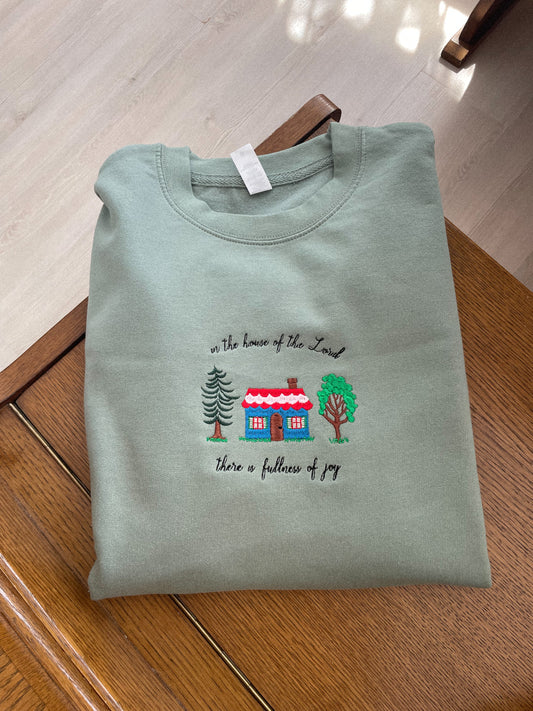 Fullness of joy - embroidered sweatshirt