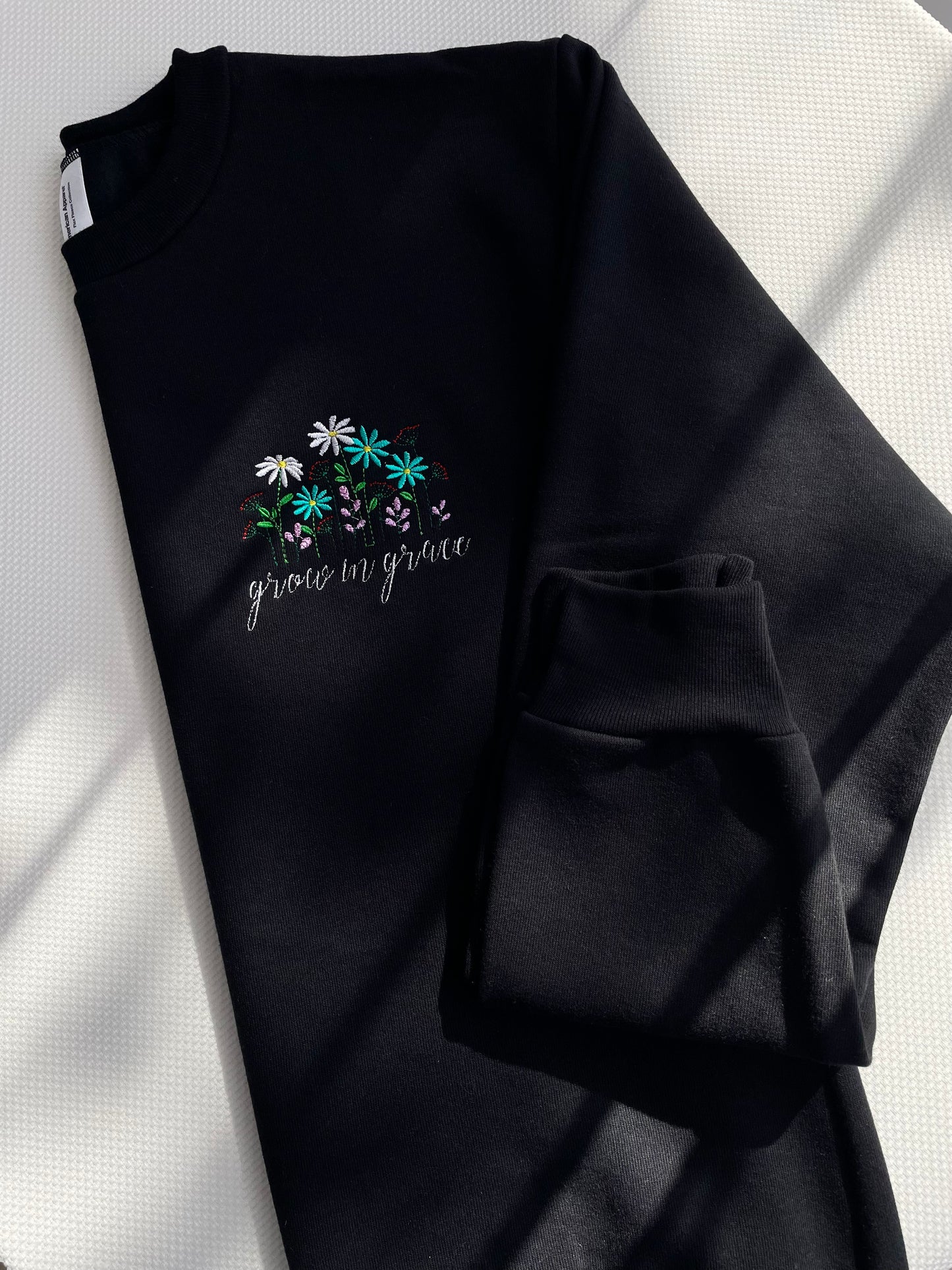 Grow In Grace Embroidered Sweatshirt