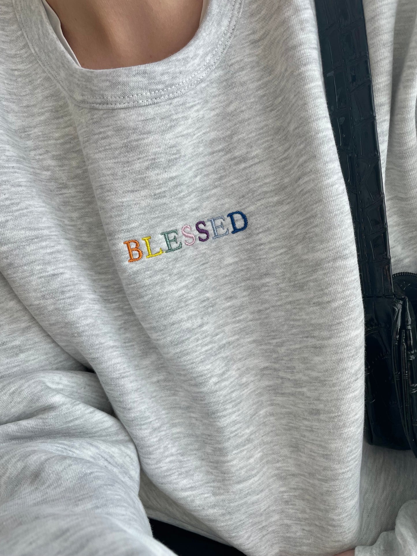 BLESSED Embroidered Sweatshirt