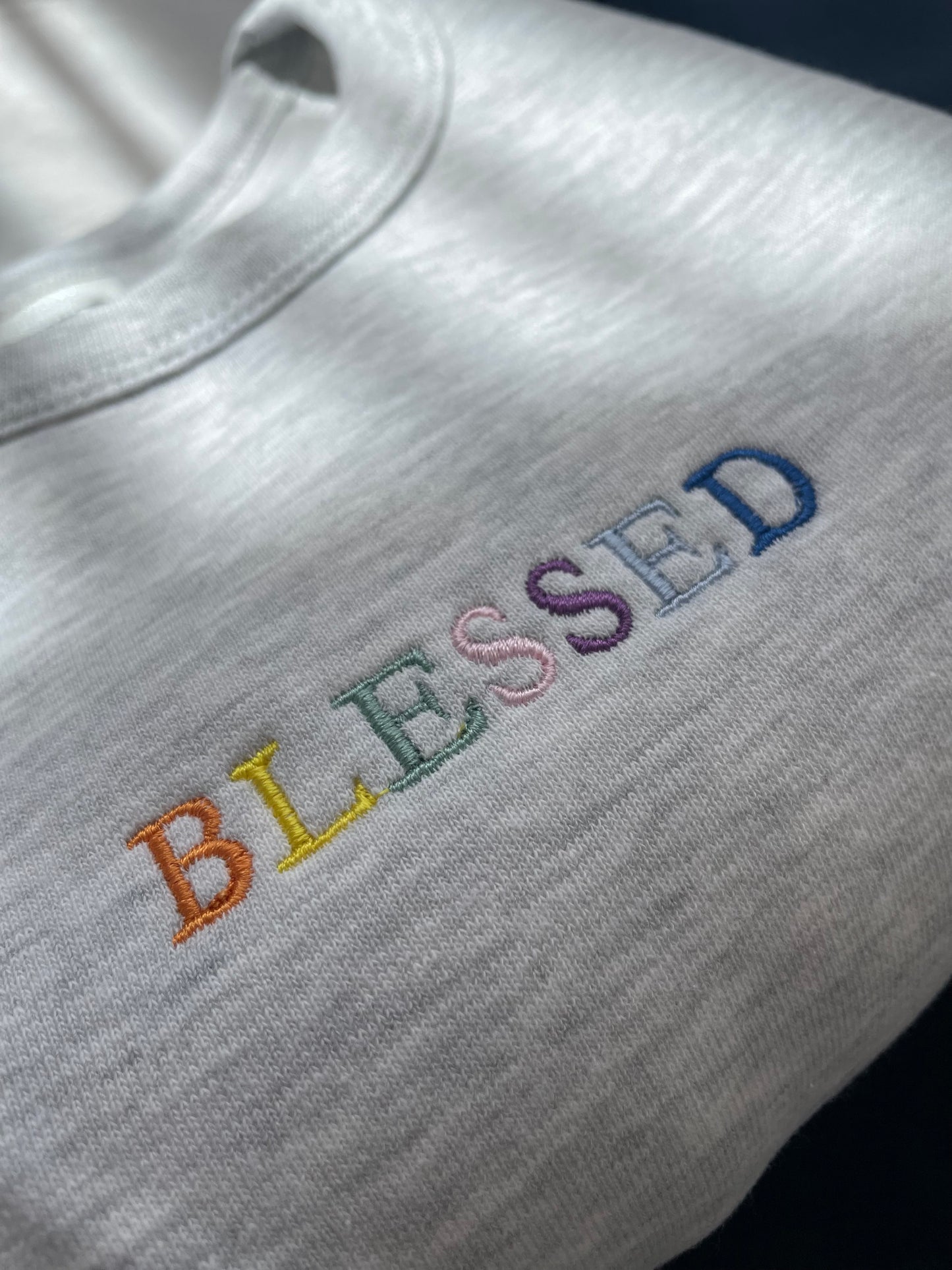 BLESSED Embroidered Sweatshirt