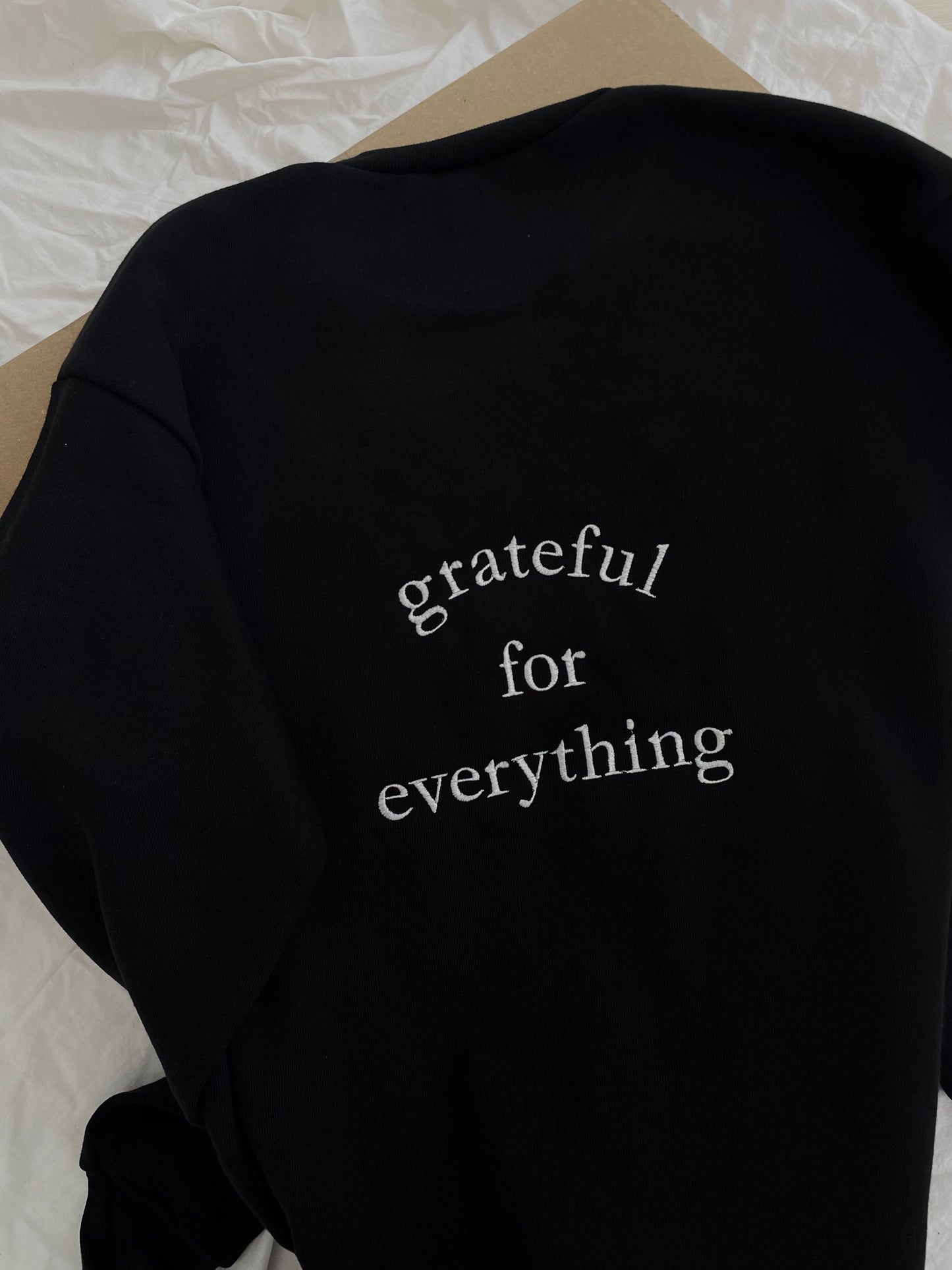 Grateful for Everything Embroidered Sweatshirt