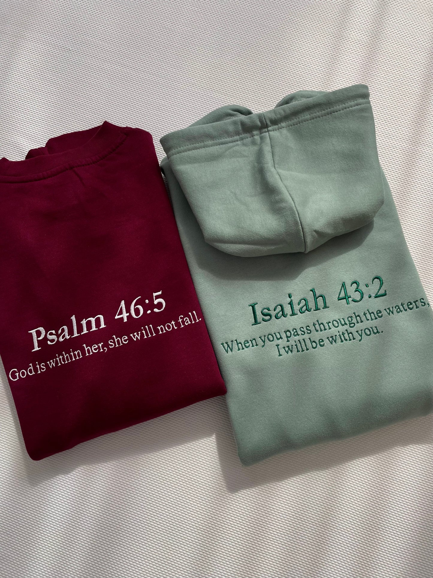 Custom Bible Verse Embroidered Sweatshirt