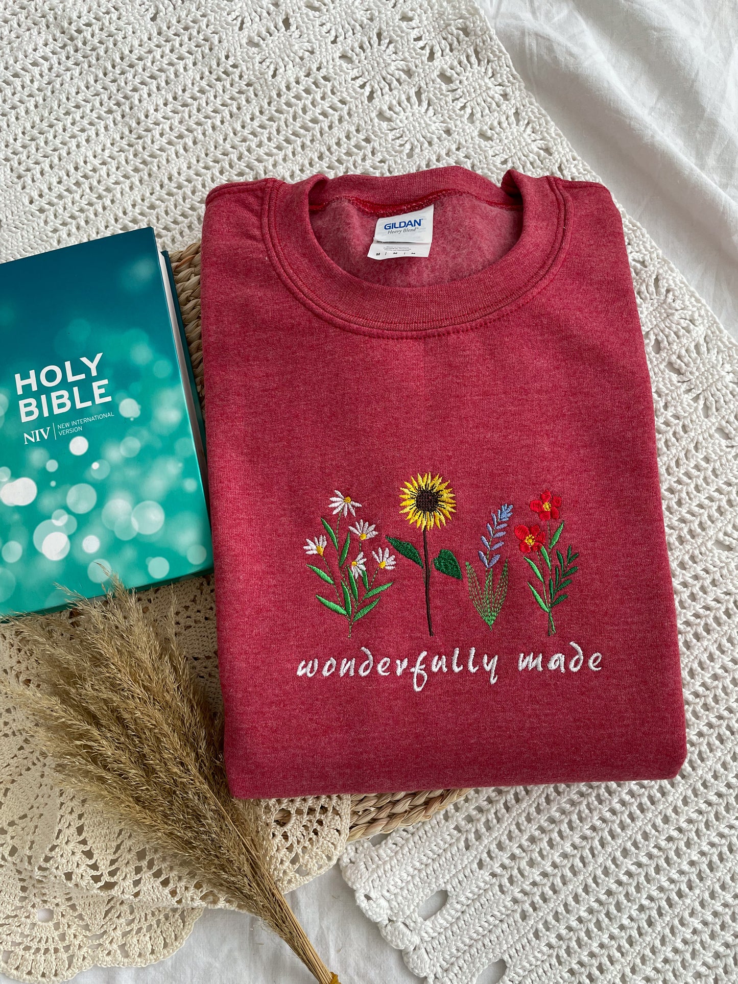 Wonderfully Made Embroidered Sweatshirt