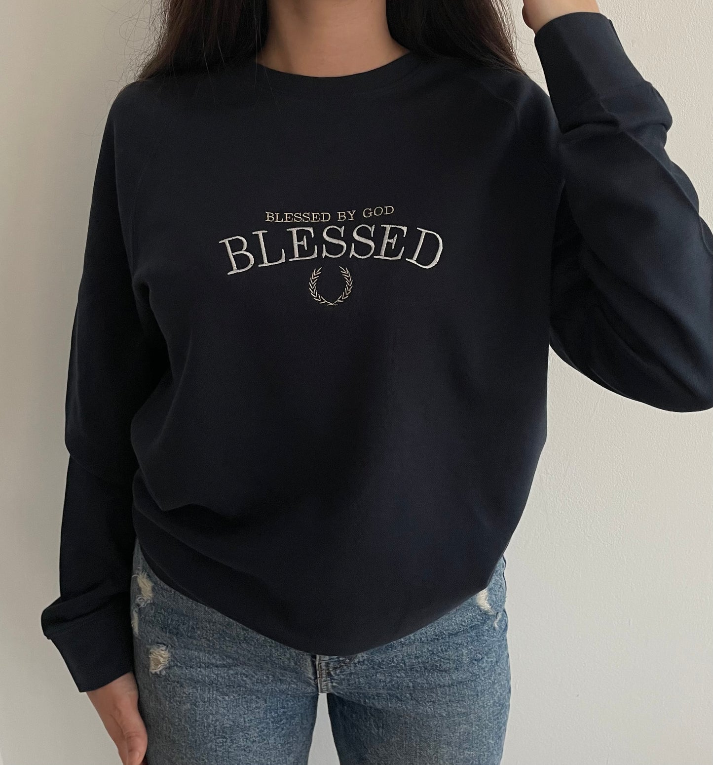 BLESSED BY GOD 100% organic cotton sweatshirt