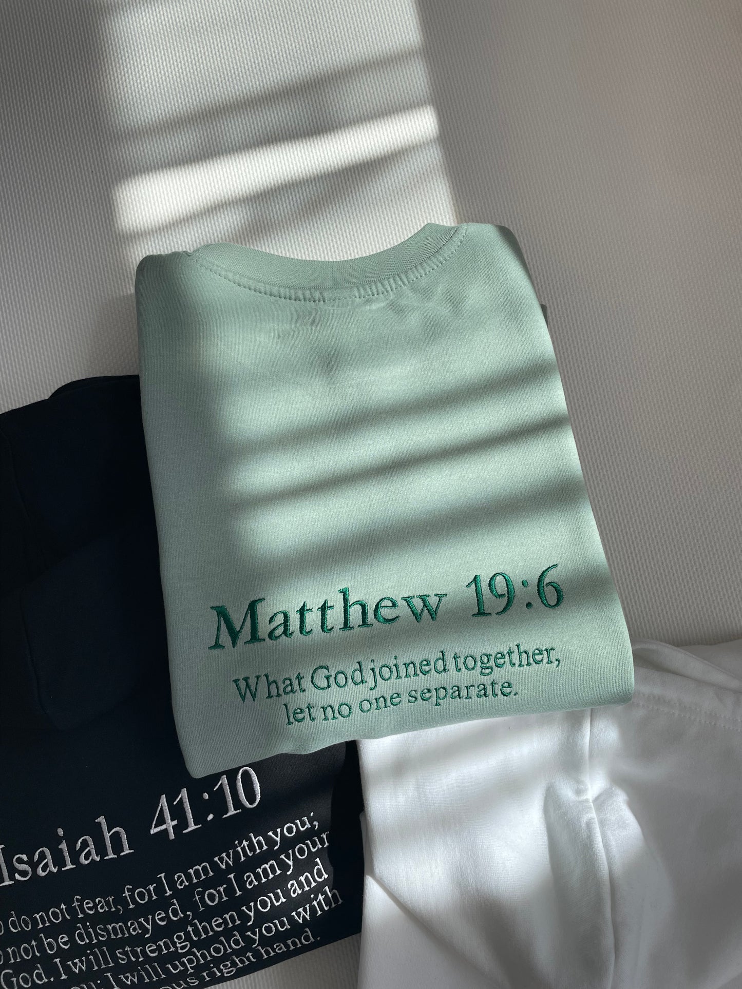 Custom Bible Verse Embroidered Sweatshirt