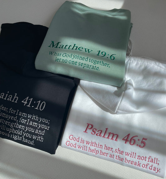 Custom Bible Verse Embroidered Sweatshirt